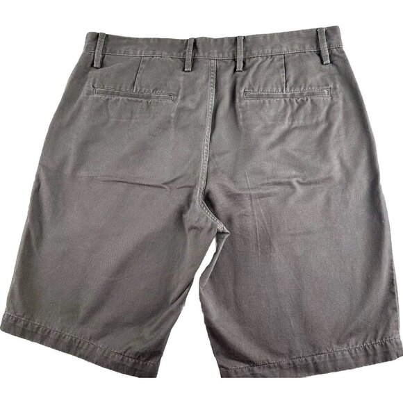 Gap Lived In Shorts Men’s Size 36 Gray Chino Bermuda 3256 100% Cotton 11" Khakis - Picture 2 of 12